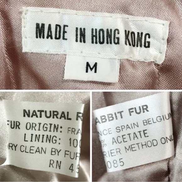 Genuine Rabbir Fur Coat Women size Medium - Picture 2 of 16